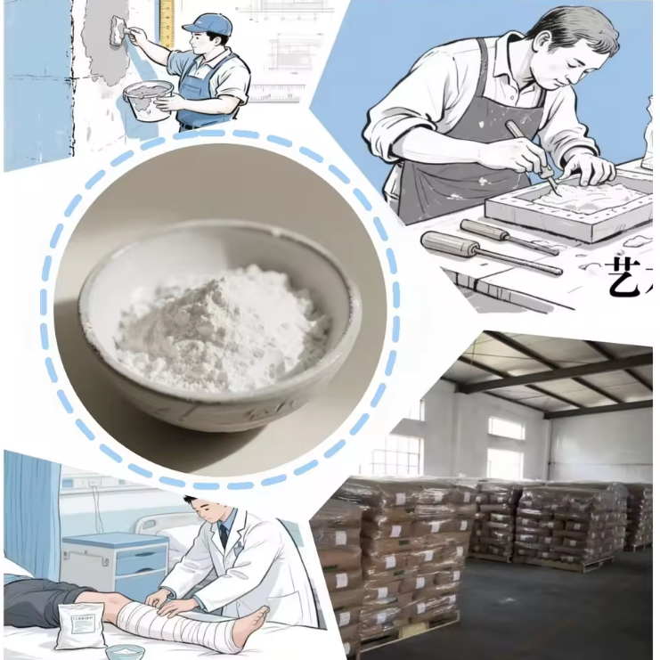 Good Retarding Effect Gypsum Plaster Powder Construction Gypsum Plaster Chemical Additives Gypsum Plaster for Construction