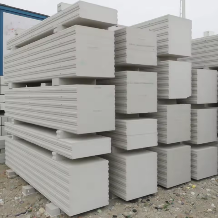 ALC Lightweight Solid Porosity 3D Panel ALC Gypsum Internal Wall Panel Made of Aerated Concrete Material